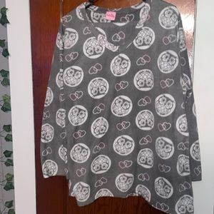 Cute owl pajamas top and bottoms